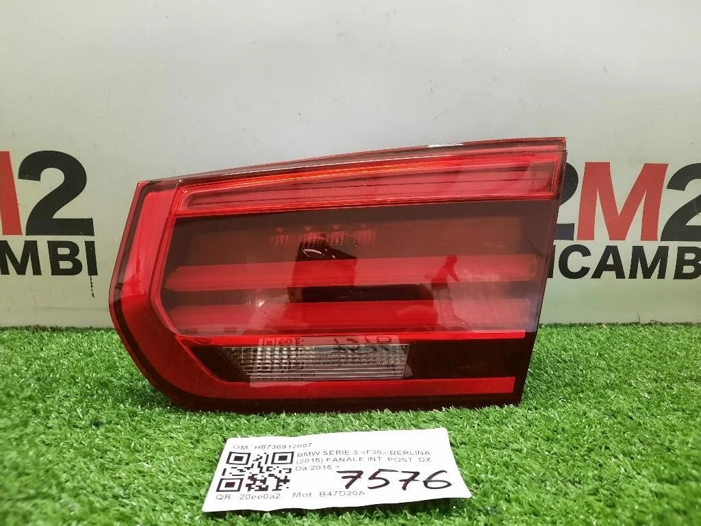 Fanale INT POST DX H8736912007 Bmw Serie 3 F30 Berlina 2015