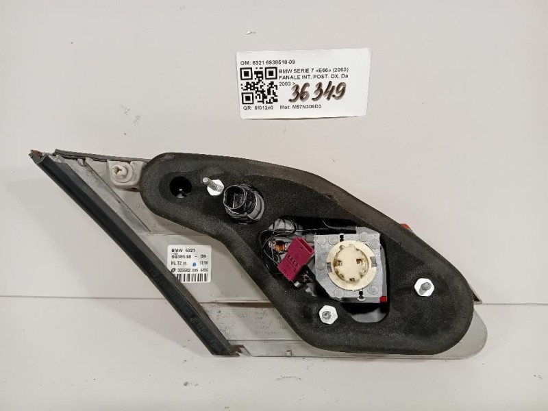 Fanale INT POST DX 6321 6938518-09 Bmw Serie 7 E66 2003