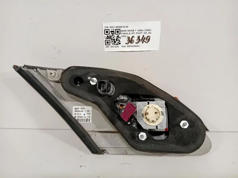 Fanale INT POST DX 6321 6938518-09 Bmw Serie 7 E66 2003