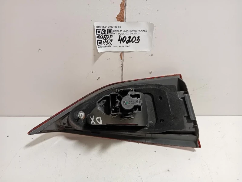 Fanale INT POST DX 6321 2992480-04 Bmw X1 E84 2010