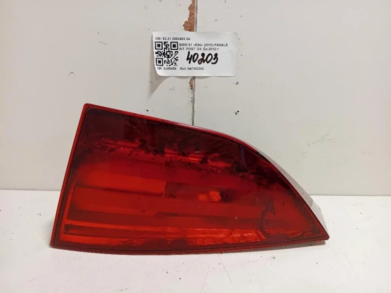 Fanale INT POST DX 6321 2992480-04 Bmw X1 E84 2010
