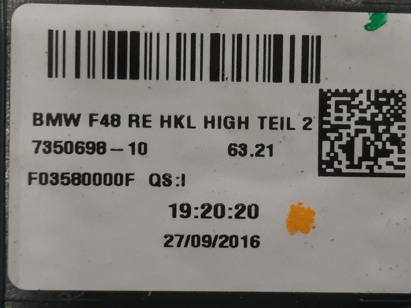 Fanale INT POST DX 7350698 Bmw X1 F48 2015
