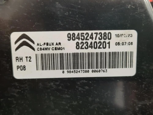 Fanale INT POST DX 9845247380 Citroen C5 Aircross 2018