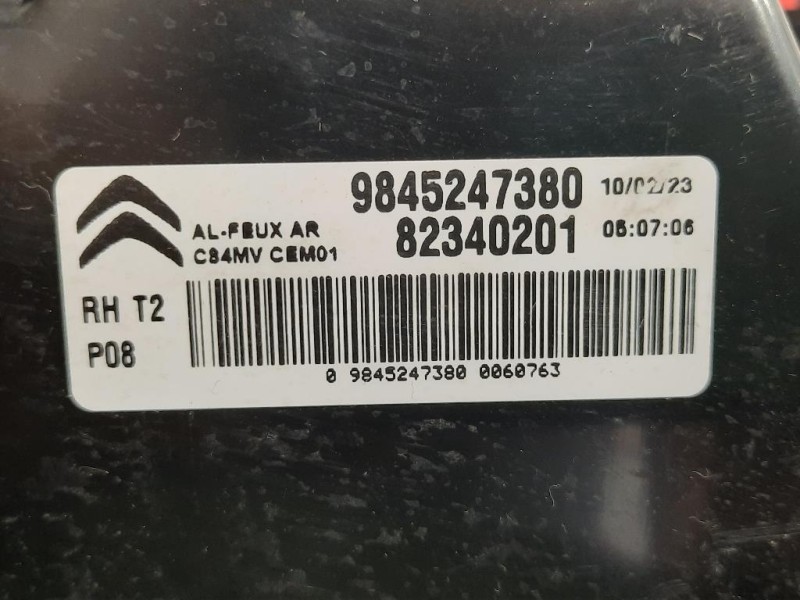 Fanale INT POST DX 9845247380 Citroen C5 Aircross 2018