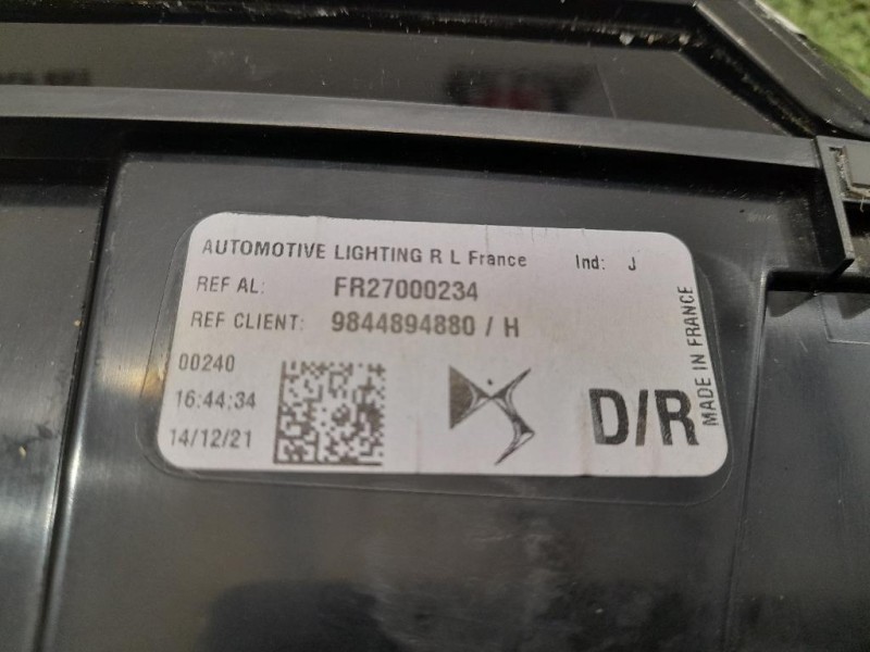 Fanale INT POST DX 9844894880H Citroen DS4 I 2016