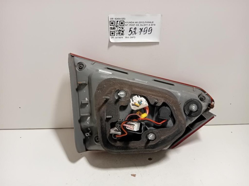 Fanale INT POST DX 92404-3ZO Hyundai I40 2012