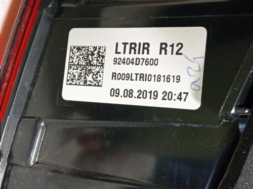 Fanale INT POST DX 92404D7600 Hyundai Tucson II 2018