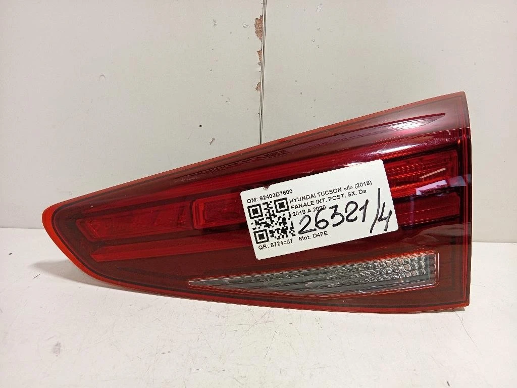 Fanale INT POST DX 92404D7600 Hyundai Tucson II 2018