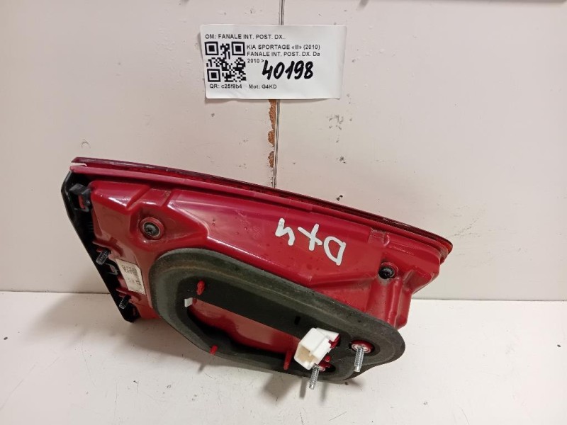 Fanale INT POST DX FANALE INT POST DX Kia Sportage III 2010
