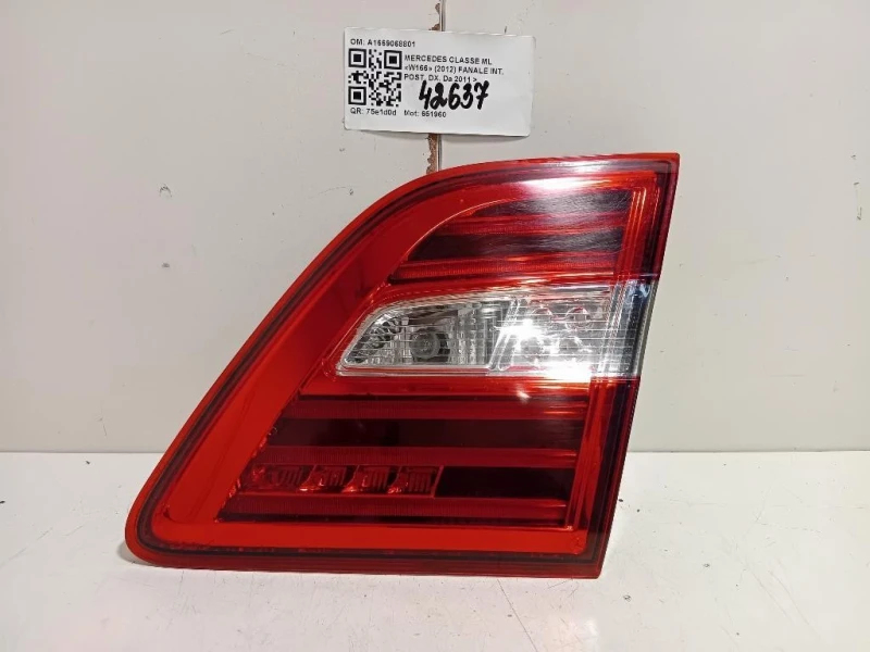 Fanale INT POST DX A1669068801 Mercedes Classe ML W166 2012