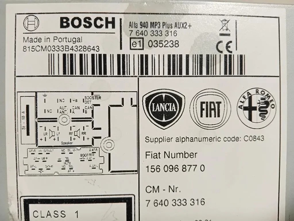 Unità Autoradio 156096877 Alfa Romeo Giulietta 2010
