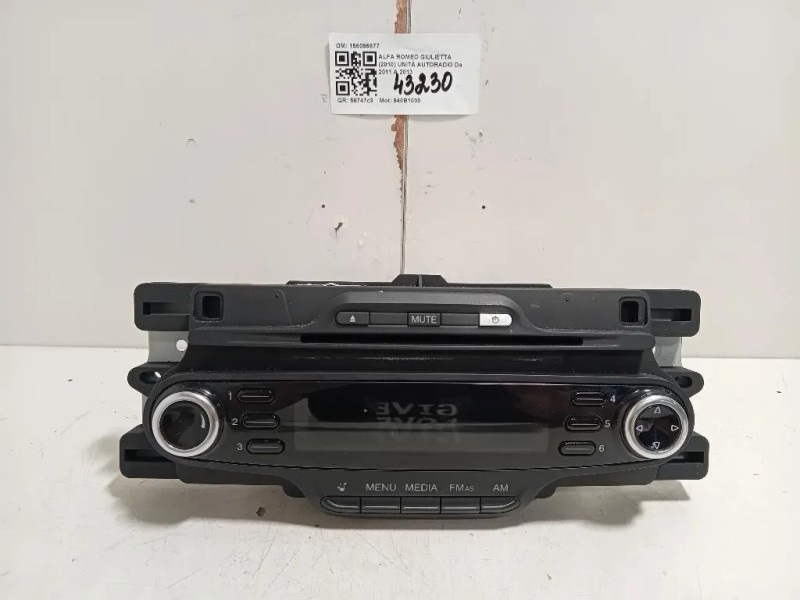 Unità Autoradio 156096877 Alfa Romeo Giulietta 2010