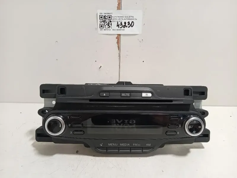 Unità Autoradio 156096877 Alfa Romeo Giulietta 2010