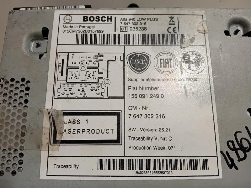 Unità Autoradio 1560912490 Alfa Romeo Giulietta 2010