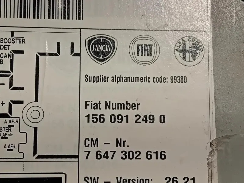 Unità Autoradio 1560912490 Alfa Romeo Giulietta 2010