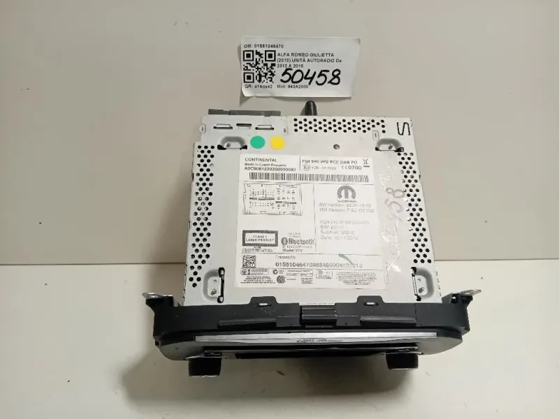 Unità Autoradio 01561046470 Alfa Romeo Giulietta 2013