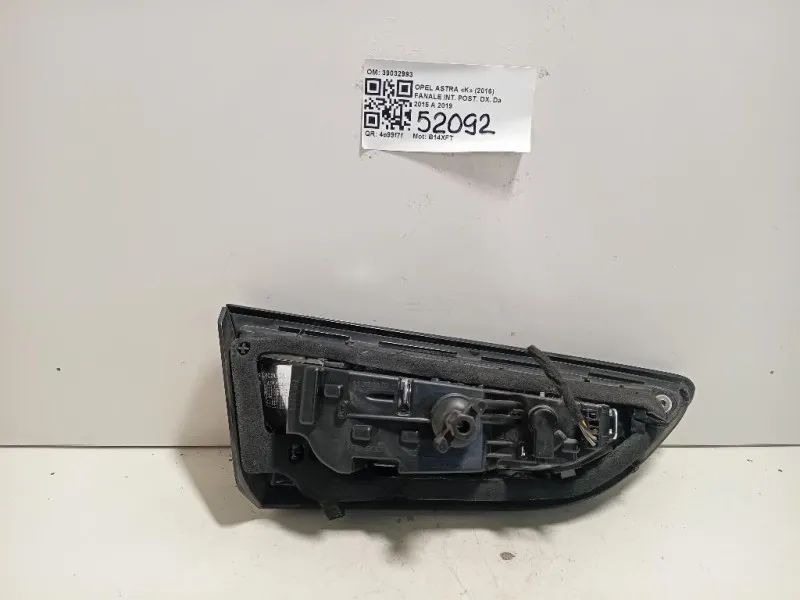Fanale INT POST DX 39032993 Opel Astra K 2016