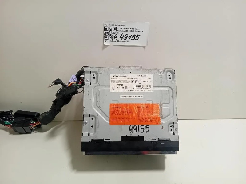 Unità Autoradio UNITÀ AUTORADIO Alfa Romeo MITO 2008