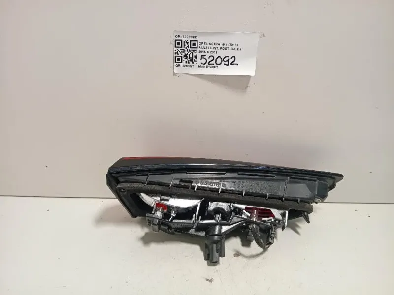 Fanale INT POST DX 39032993 Opel Astra K 2016