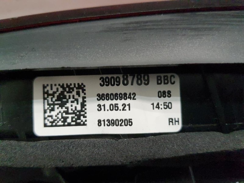 Fanale INT POST DX 39098789 Opel Astra K 2019