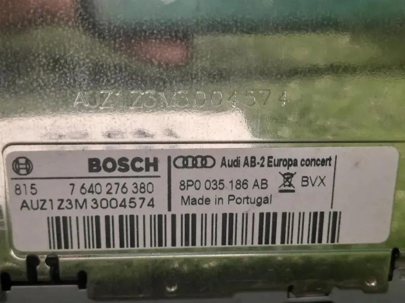 Unità Autoradio 8P0 035 186 AB Audi A3 8P1 2008