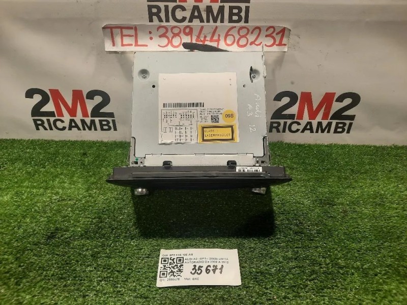 Unità Autoradio 8P0 035 186 AB Audi A3 8P1 2008