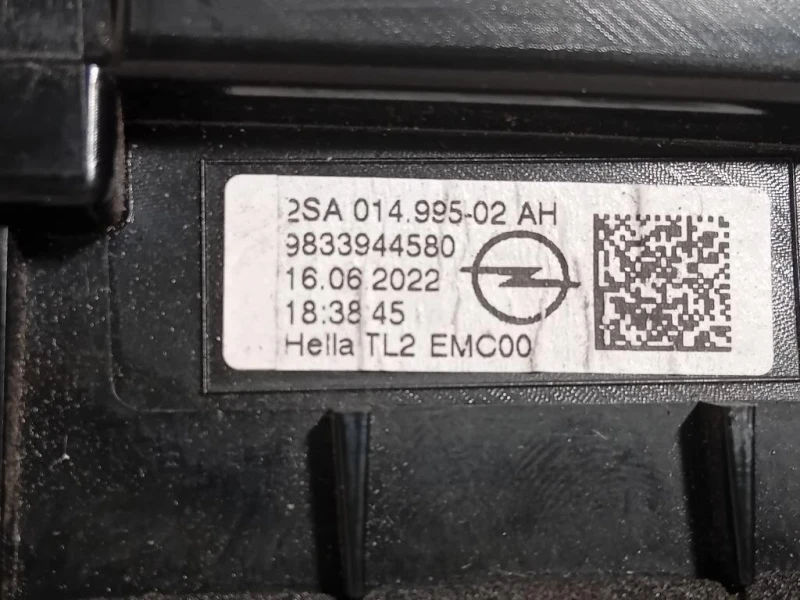 Fanale INT POST DX 9833944580 Opel Mokka B 2020