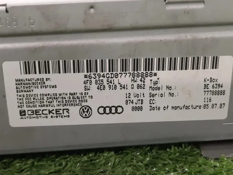 Unità Autoradio 4F0 035 541 L Audi A4 8K2 2008