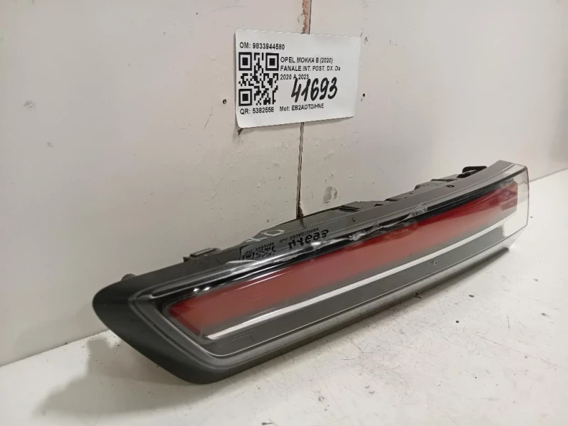 Fanale INT POST DX 9833944580 Opel Mokka B 2020