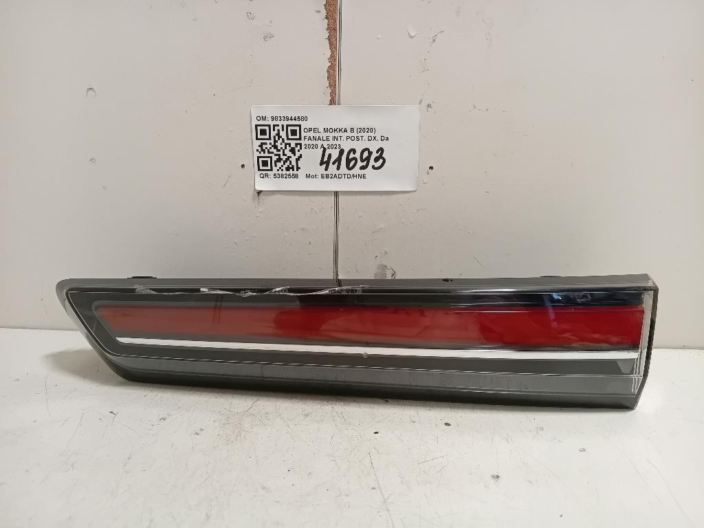 Fanale INT POST DX 9833944580 Opel Mokka B 2020
