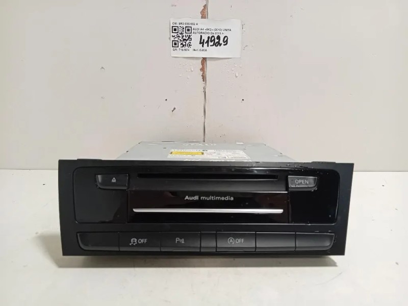 Unità Autoradio 8R2 035 652 A Audi A4 8K2 2012