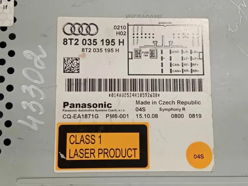 Unità Autoradio 8T2 034 195 H Audi A4 8K2 2012