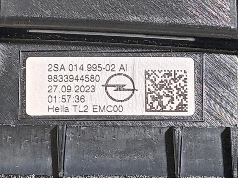 Fanale INT POST DX 9833944580 Opel Mokka B 2020