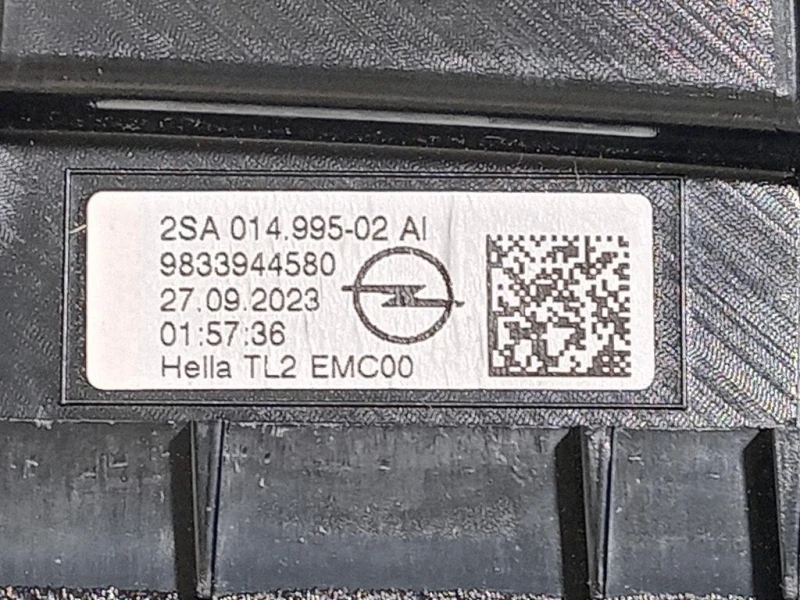 Fanale INT POST DX 9833944580 Opel Mokka B 2020