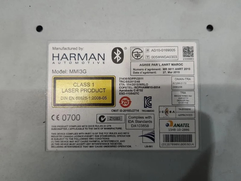 Unità Autoradio 8R1035652F Audi A4 8K5 Avant 2012