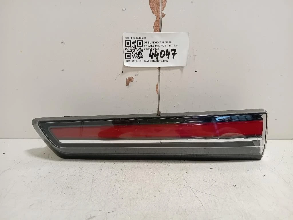 Fanale INT POST DX 9833944580 Opel Mokka B 2020