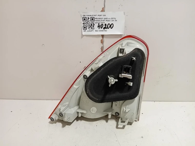 Fanale INT POST DX 9678074580 Peugeot 2008 I 2013