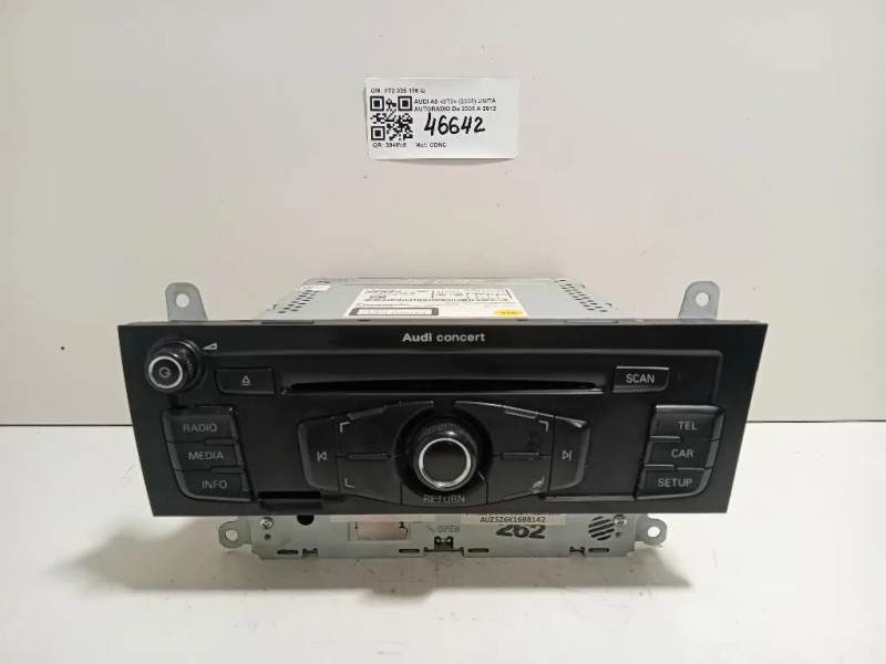 Unità Autoradio 8T2 035 186 Q Audi A5 8T3 2008