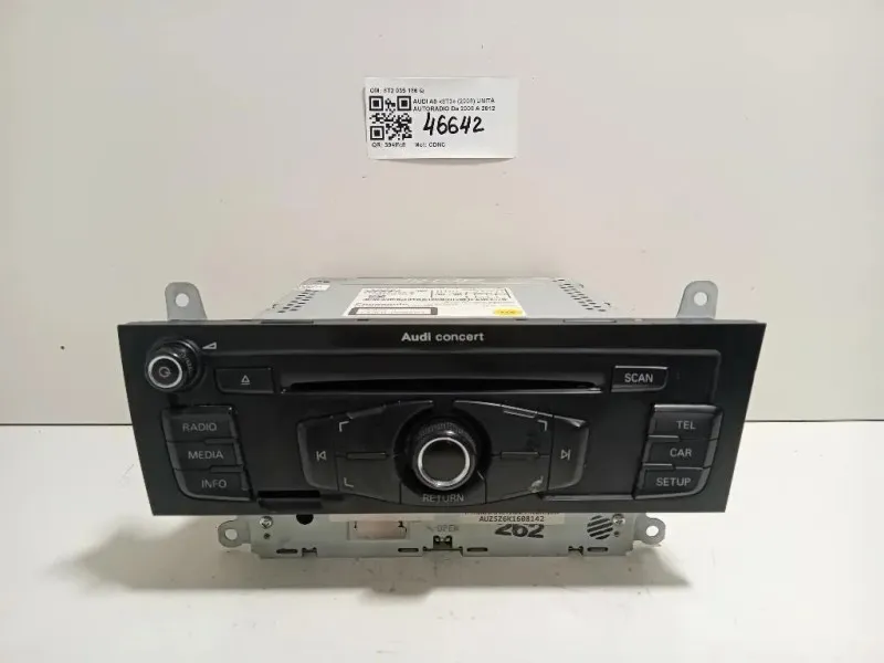 Unità Autoradio 8T2 035 186 Q Audi A5 8T3 2008