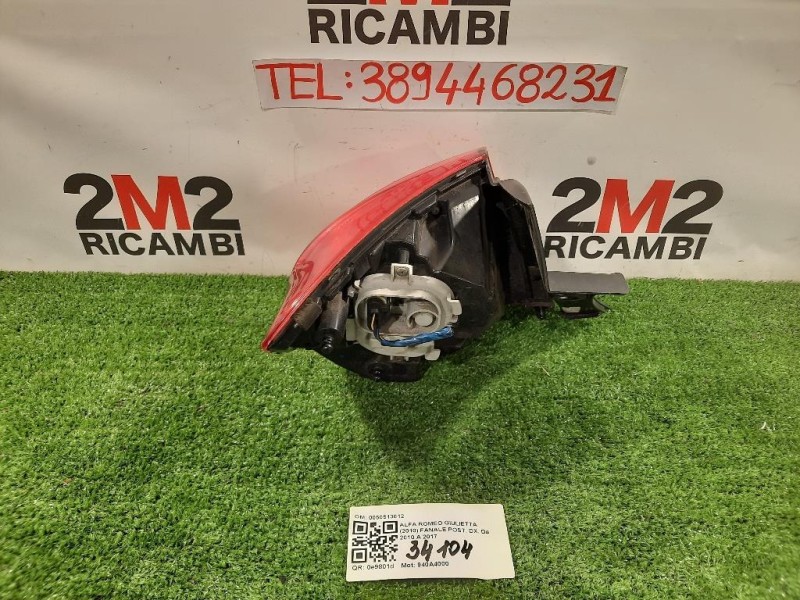 Fanale POST DX 0050513612 Alfa Romeo Giulietta 2010