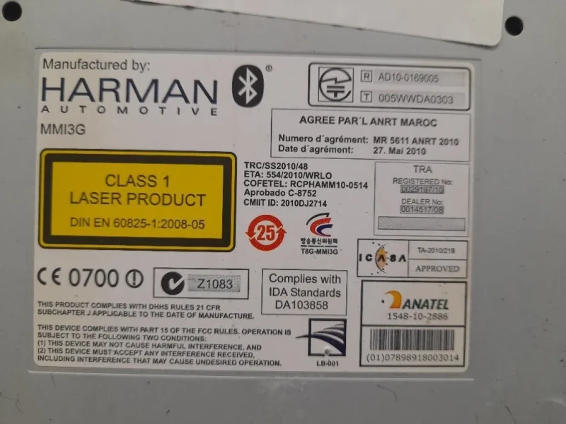 Unità Autoradio 8R2035652B Audi A5 8T3 2012