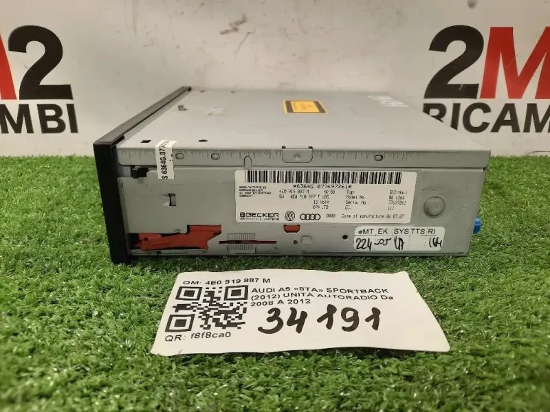 Unità Autoradio 4E0 919 887 M Audi A5 8TA Sportback 2012