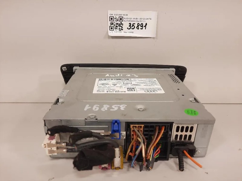 Unità Autoradio 8U0035193B Audi Q3 8UB 2012