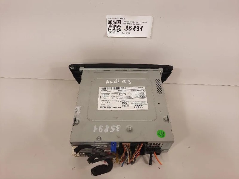 Unità Autoradio 8U0035193B Audi Q3 8UB 2012