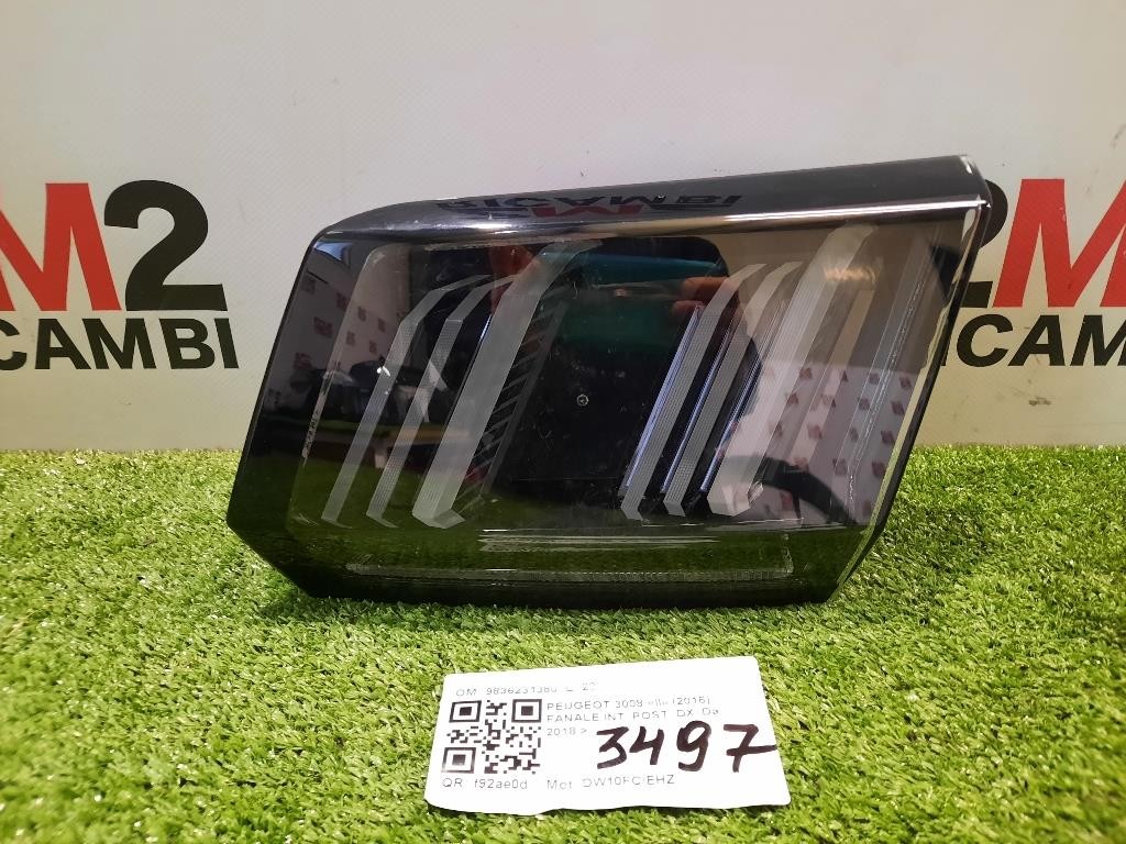 Fanale INT POST DX 9836231380 Peugeot 3008 II 2016