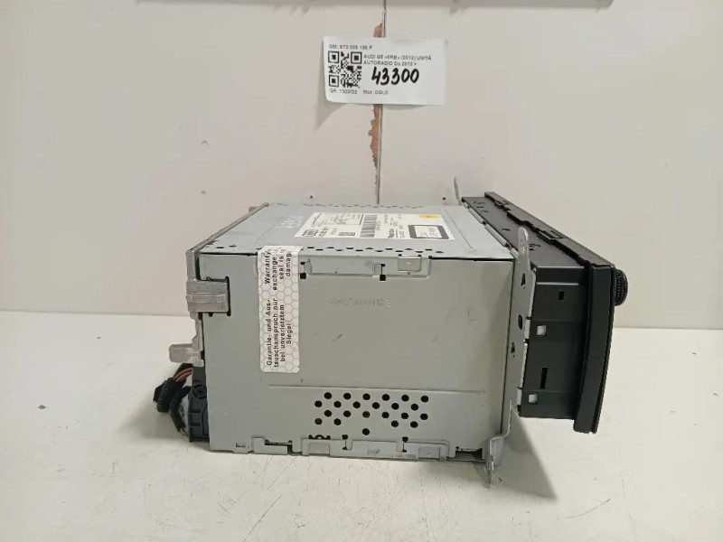 Unità Autoradio 8T2 035 186 P Audi Q5 8RB 2012