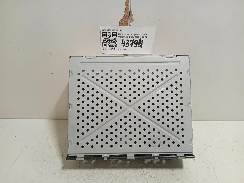 Unità Autoradio 4E0 035 541 P Audi Q7 4LB 2006