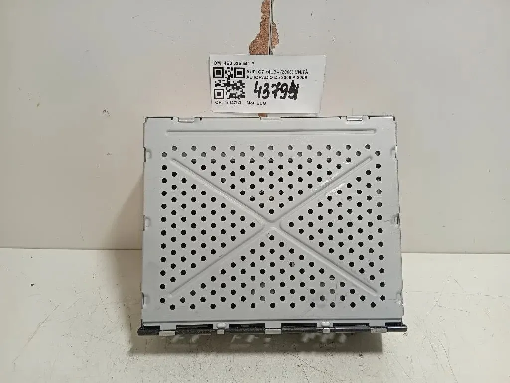 Unità Autoradio 4E0 035 541 P Audi Q7 4LB 2006