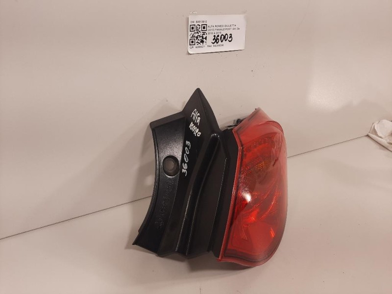 Fanale POST DX STOP FANALE 50513612 Alfa Romeo Giulietta 2010
