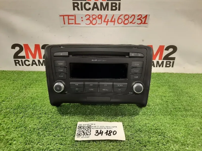 Unità Autoradio 8J0 035 166 M Audi TT 8J3 2010